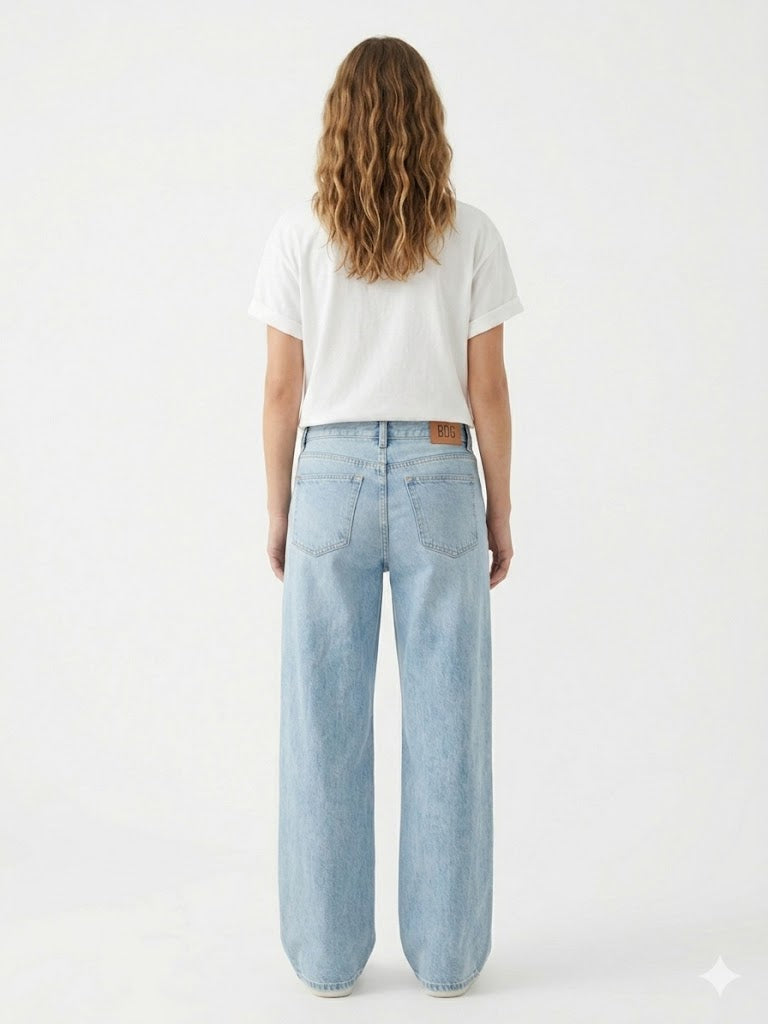 Wide Leg Low Rise Chili