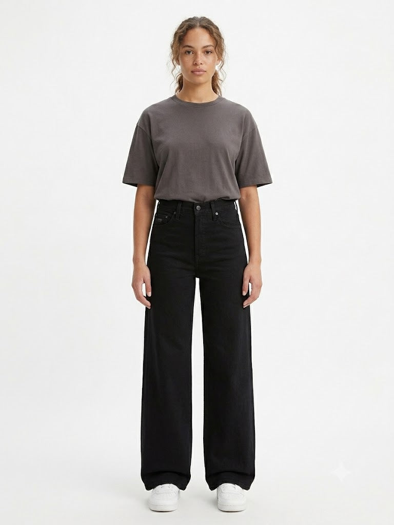 318 Shaping Wide Leg Black