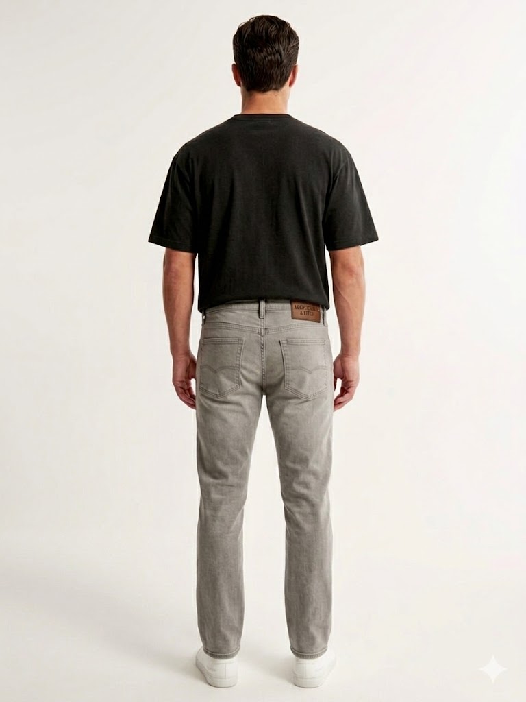 Athletic Straight Grey