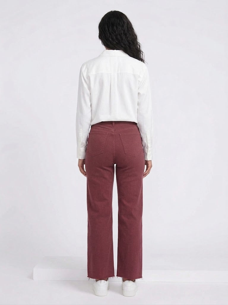 Wide Leg Bourgondy