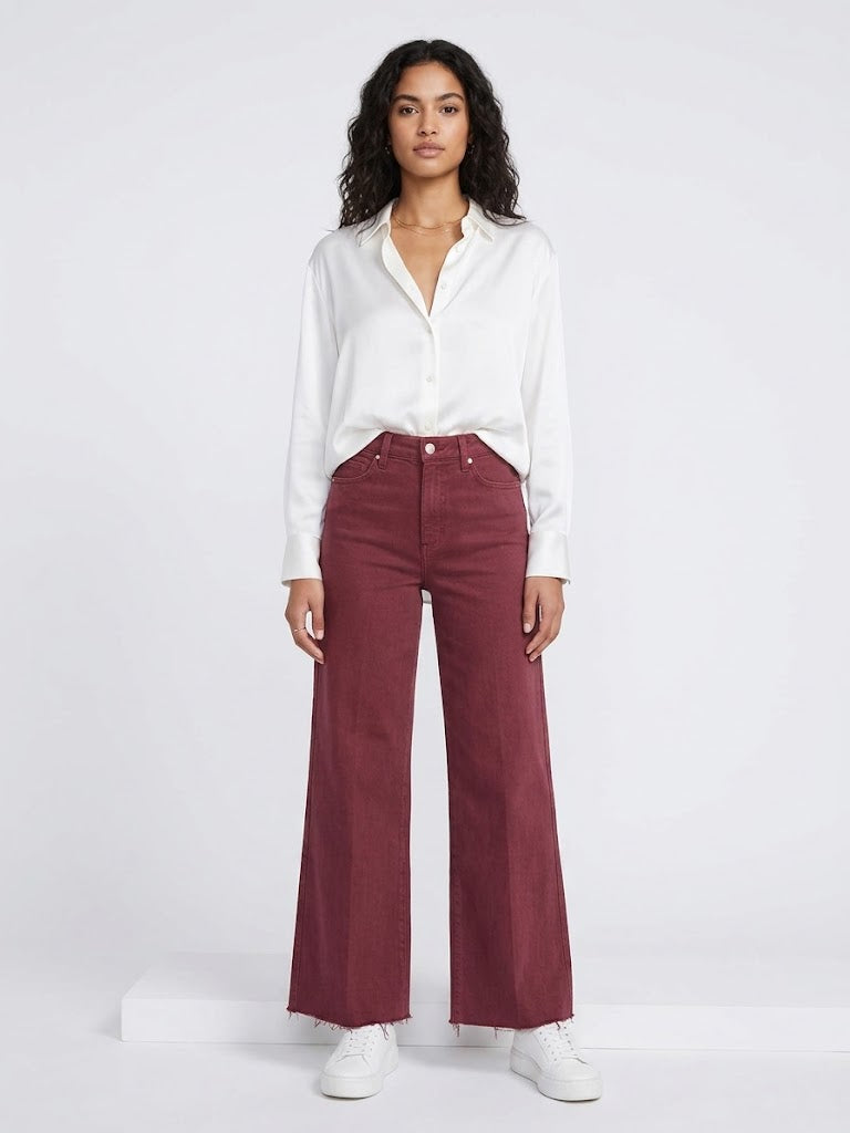 Wide Leg Bourgondy
