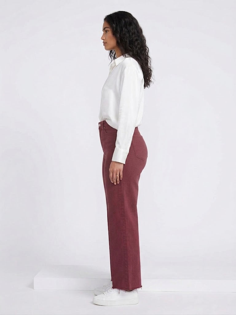 Wide Leg Bourgondy