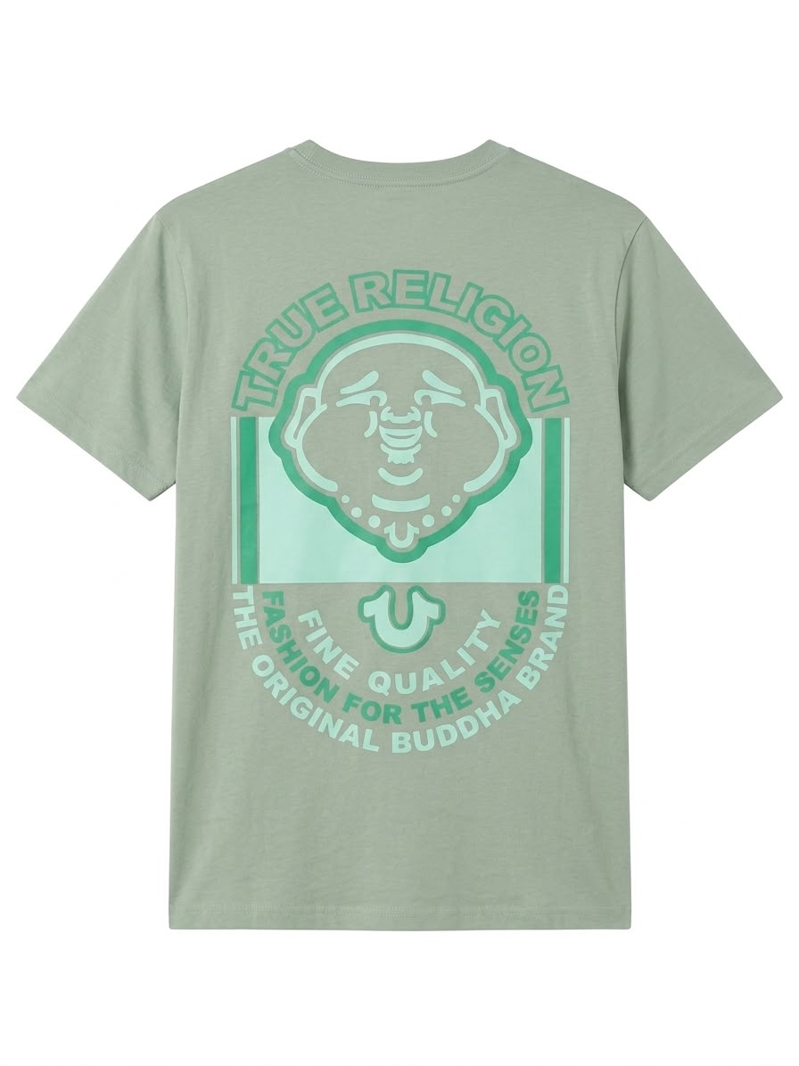 True Religion Tee Buddha Green