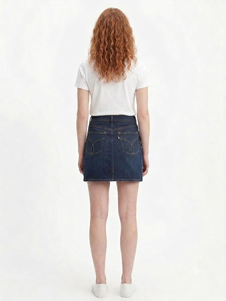Denim Skirt Indigo