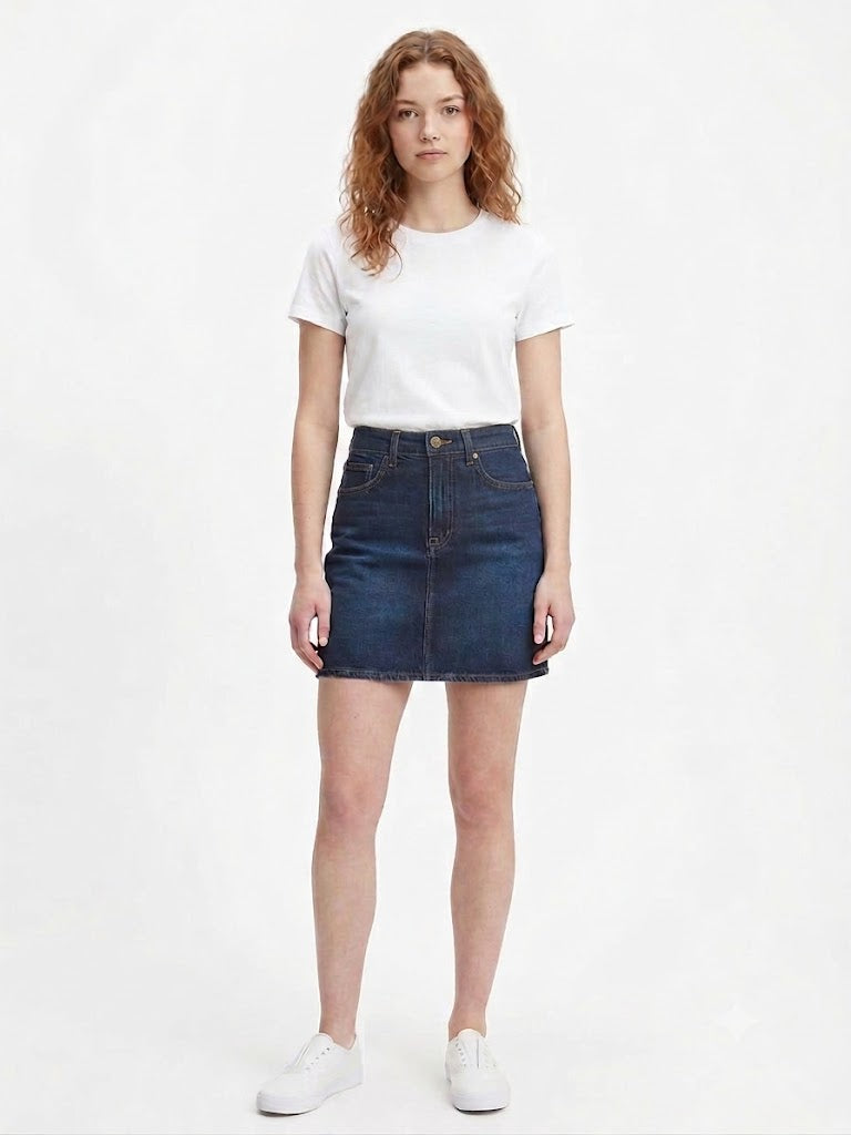 Denim Skirt Indigo