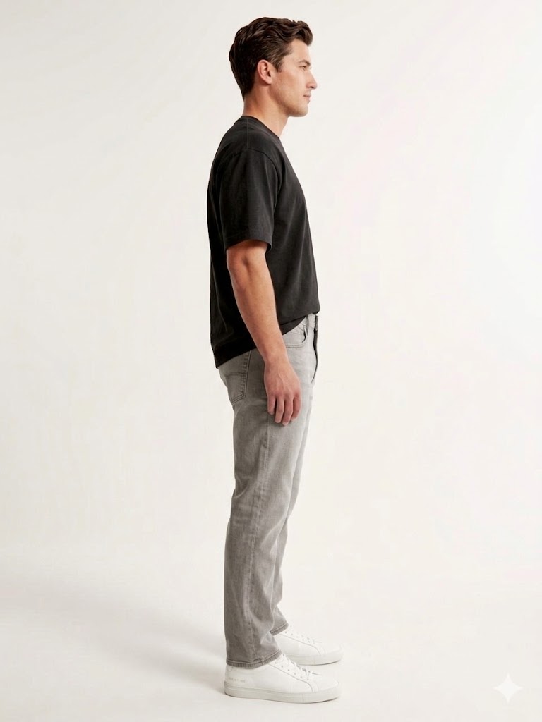 Athletic Straight Grey