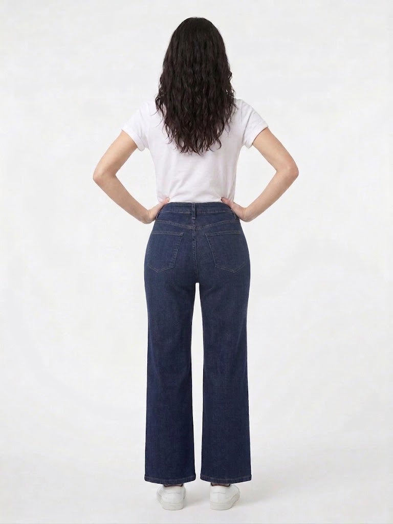 Wide Leg Dark Indigo