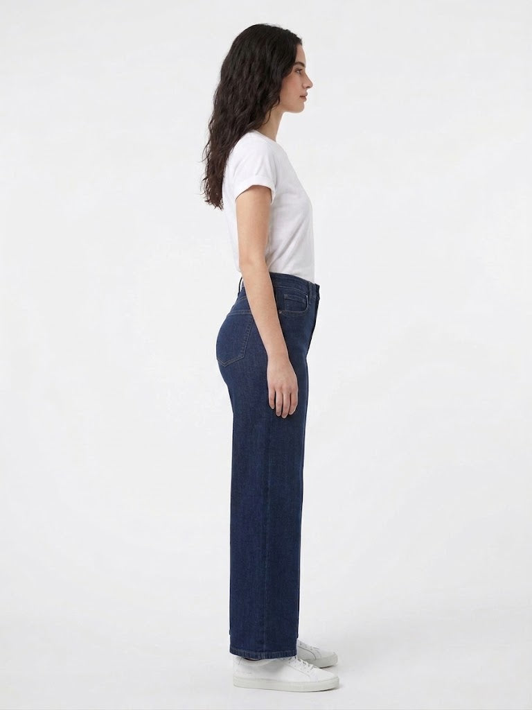 Wide Leg Dark Indigo