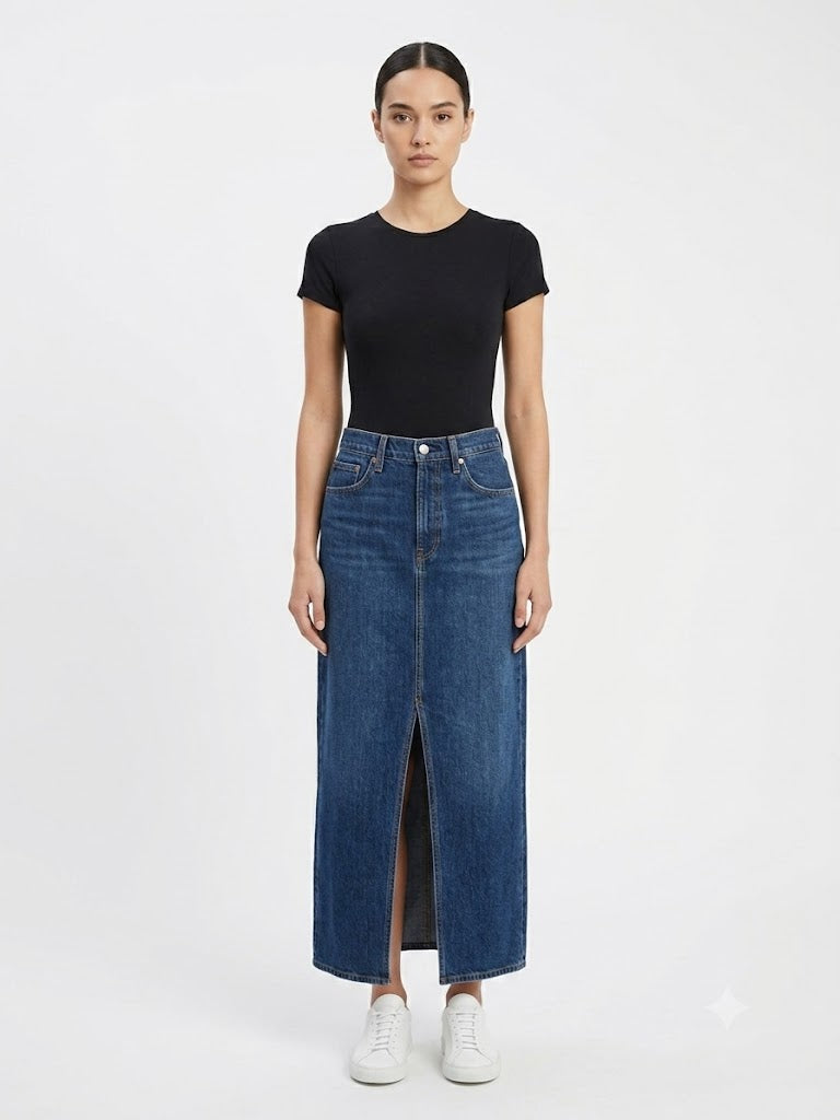 Falda Ankle Denim