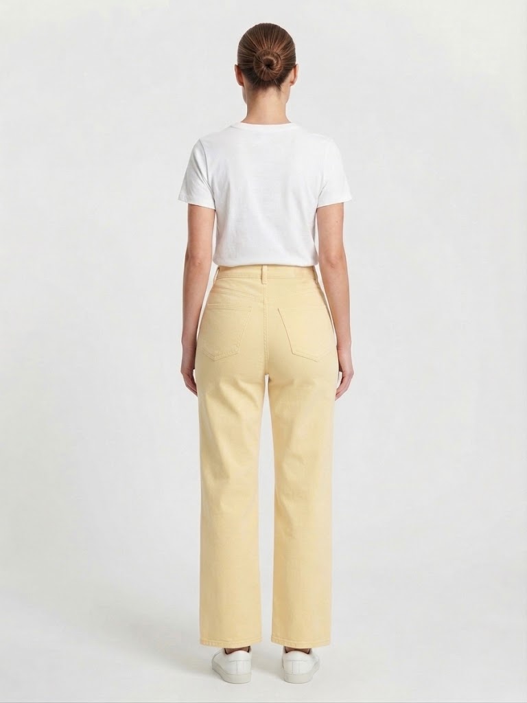 Wide Leg Light Yellow