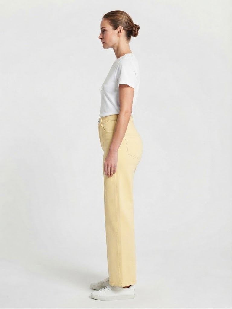 Wide Leg Light Yellow