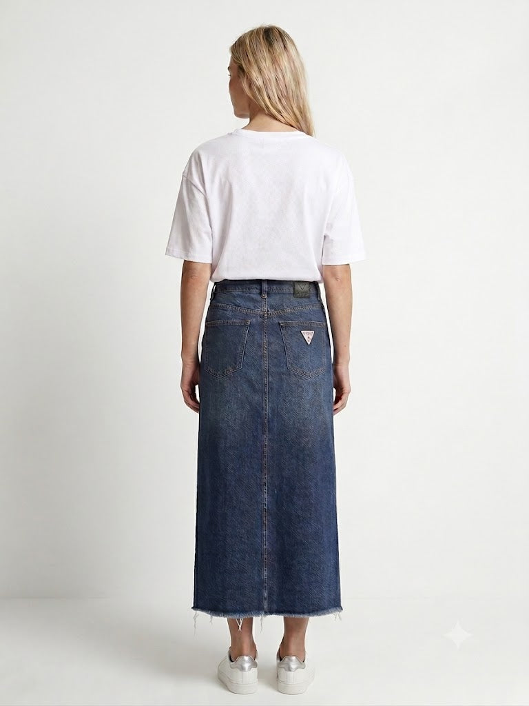Denim Skirt Indigo