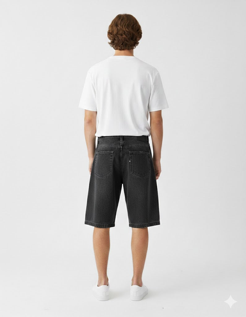 Baggy Jort Black