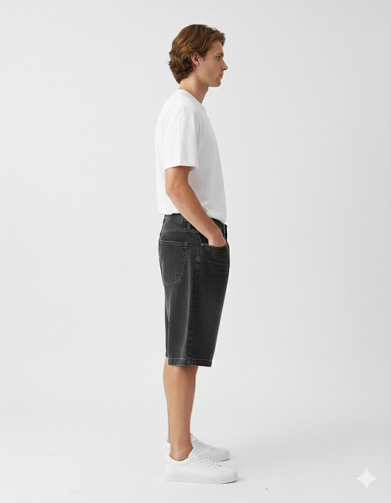 Baggy Jort Black